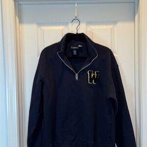 Peanuts Black Zip Up Sweater Classic Knit Design